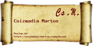Csizmadia Martos névjegykártya